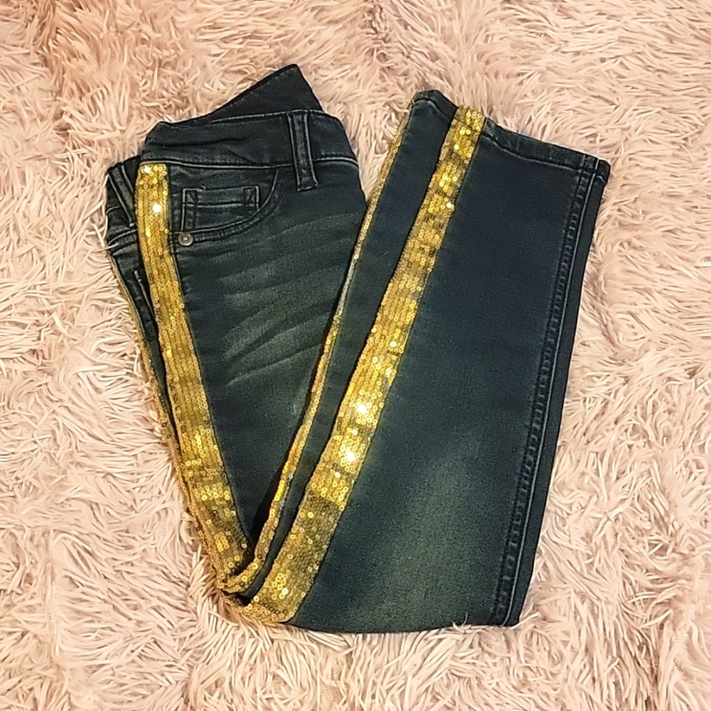 Girls Justice Jean's with Sequins